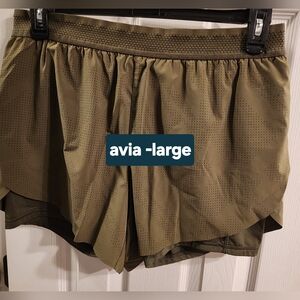 Avia Women's Athletic Shorts in Olive
